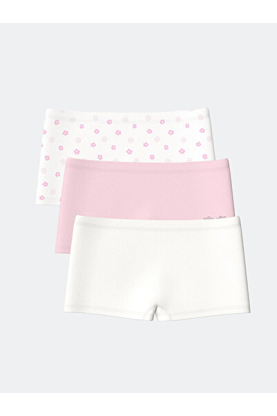 LC Waikiki Özmarka Noul Sezon Boxeri Floral pentru Fete, Pachet de 3