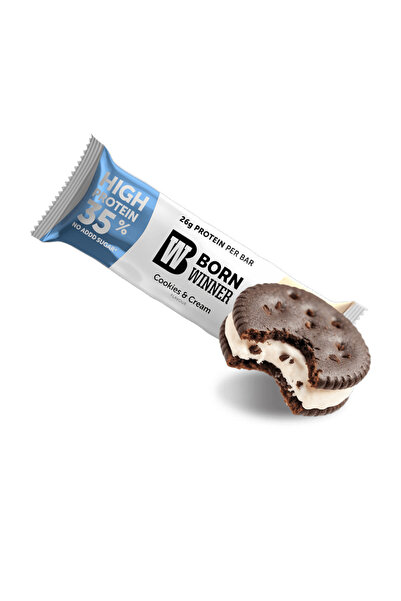 Born Winner Gain whey Protein Bar – Cookies and Cream 12 adet