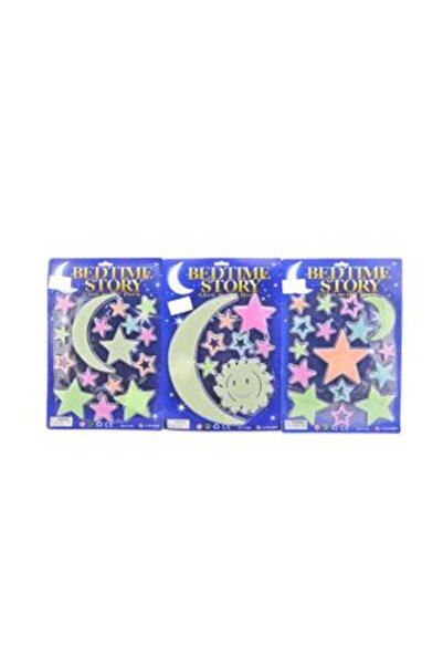 PlayFun Set Fosforescent Stele și Lună Luminoase