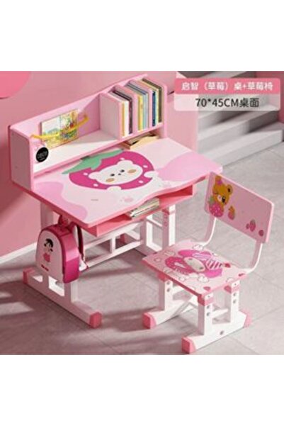 PlayFun Birou Copii Roz Model Nou pentru Studiu