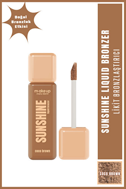 Maru.Derm m.ake up maruderm Yoğun Pigmentli Likit Bronzer – Liquid Bronzer Co...