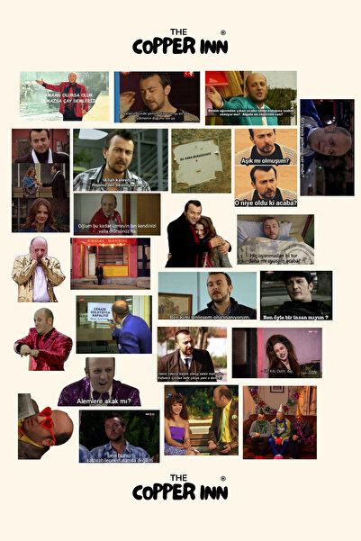 The Copper Inn 24 Adet Leyla ile Mecnun Dizi Karakterleri ve Replikleri Stick...