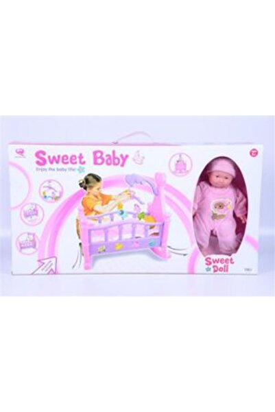 PlayFun Bebe cu Pătuț și Păpușă