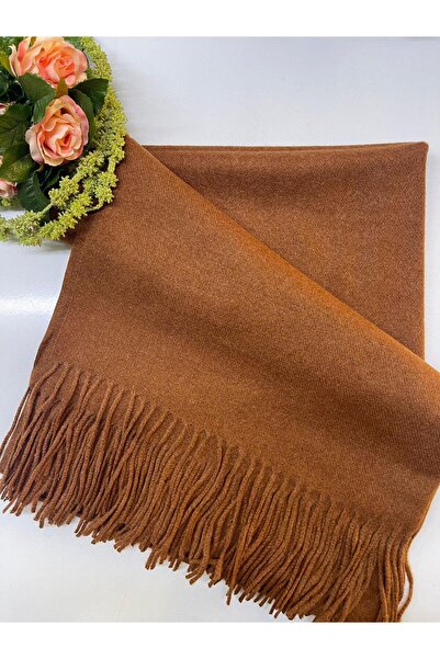 DIGERUI Кашмірський плечовий шарф коричневий IST 48624 - 05