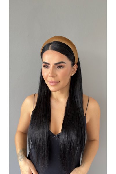 YOYYO Women's Crown Velvet Padded, Soft Hair Accessory