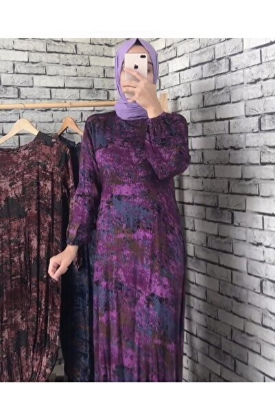 MODELİSA FİTİL BATİK DESEN LÜX ELBİSE