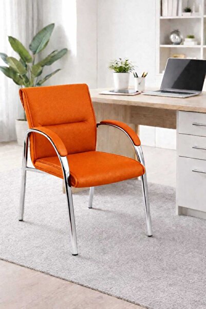 YRN OFIS Ofis misafir bekleme koltuğu büro sandalyesi bekleme sandalyesi Krom...