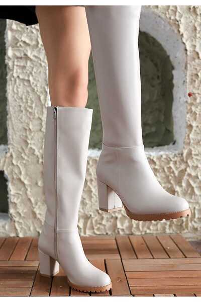 MELIFLIO Kadın Şık Görünümlü Uzun Çizme