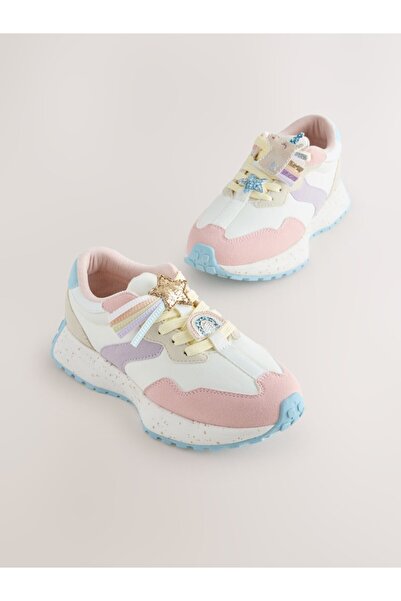 Next Baby Pantofi sport cu model unicorn roz pastel