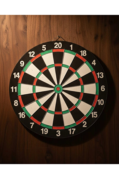 Epilons 15 Inch Dart Board Set Durable Construction 4 Metal Dart Arrows