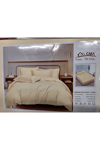 Casa Pucioasa 6-piece Duvet Cover Set , King Size Deluxe 230x250 cm, fine Cot...