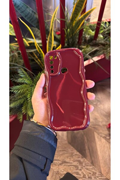 KILIF STORE REDMİ NOTE 8 BORDO DALGALI TELEFON KILIFI