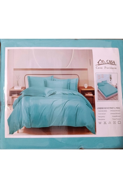 Casa Pucioasa 6-piece Duvet Cover Set , King Size Deluxe 230x250 cm, fine Cot...