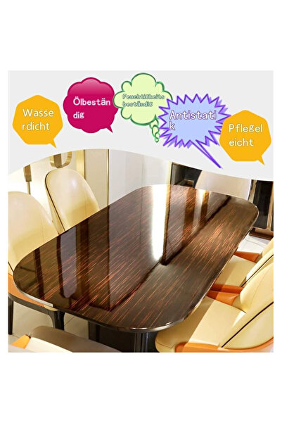 M SMİLE Yapışkanlı Folyo Çok Amaçlı Şeffaf folyo kaplama & masa & dolap & par...