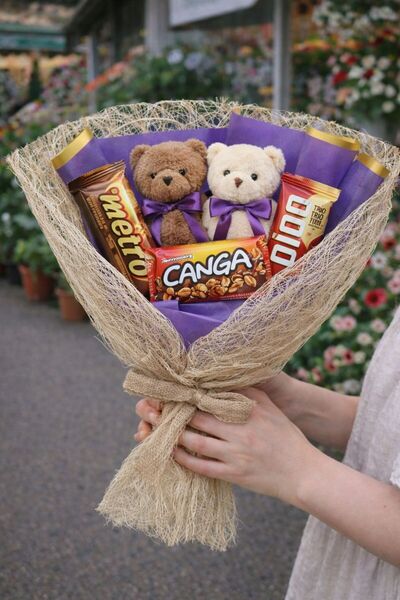 Rosina باقة شوكولاتة للتهنئة بالزهور ديدو مترو كانغا