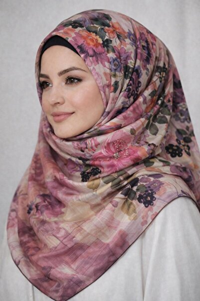 MİRAY وشاح نيفادا كبير الحجم من القطن العضوي - 120 × 120 - 06253 09