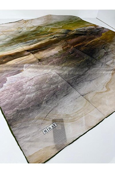 MİRAY Nevada Large Size Organic Cotton Scarf - 120 X 120 - 06252 04