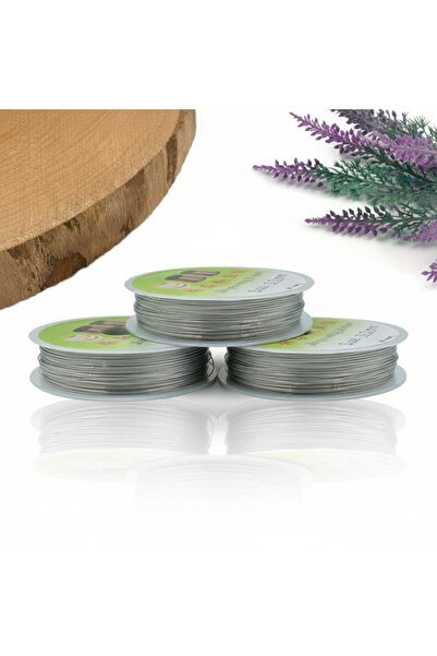 Sepet Pazarola 3 adet ÇİÇEK VE TAKI TELİ 20 YARD 0,4 mm