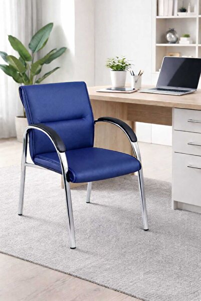 YRN OFIS Ofis misafir bekleme koltuğu büro sandalyesi bekleme sandalyesi Krom...