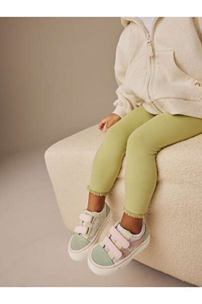 Next Baby Pantofi cu croială standard, cu model floral verde salvie