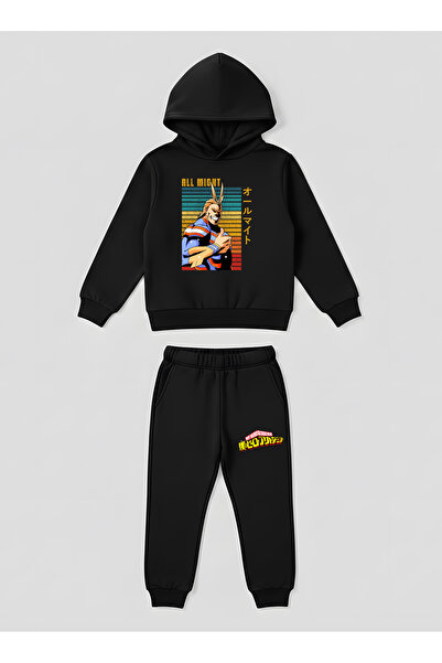 SVART WEAR Set de hanorace pentru copii cu imprimeu My Hero Academia All Migh...