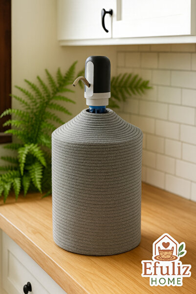 Efuliz Home Jute Straw Look Bottle Cover, Stylish and Natural Water Dispenser...