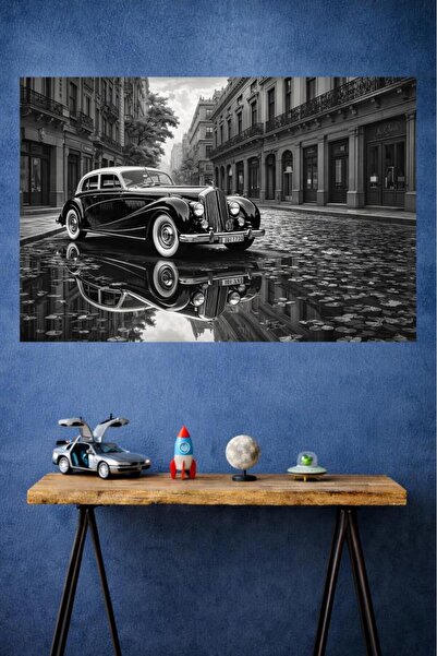 LUXRN Classic Car Wall Painting Frameless Modern Office Living Room Decoratio...