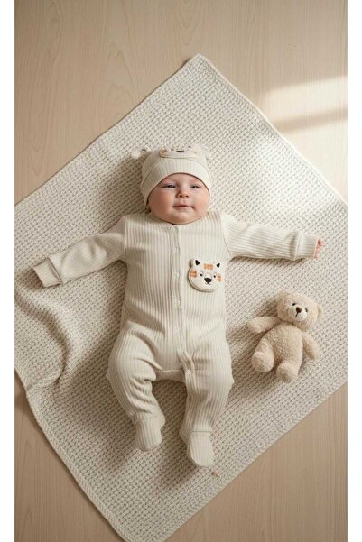 Million erkek bebek pamukluaslan tulum- şapka mevsimlik