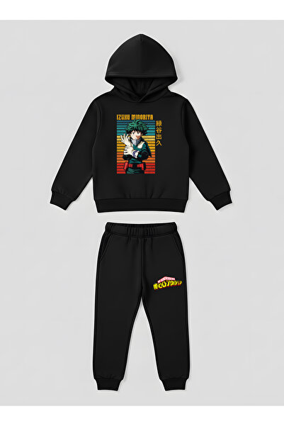 SVART WEAR My Hero Academia Izuku Midoriya Παιδικό Σετ Φούτερ με Στάμπα 2 τεμ...