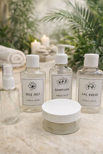 AY&ÇA HOME Seyahat Kiti I Taşınabilir Banyo Bakım Seti 100ml 5 Parça başlıklı...