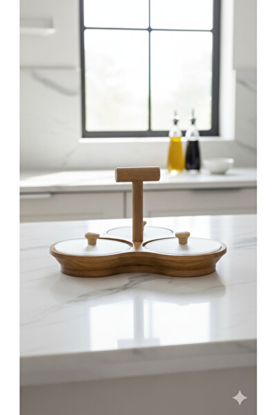 Dia Acacia Wood Presentation Plate with Lid, Stylish Presentation Dish, Snack...