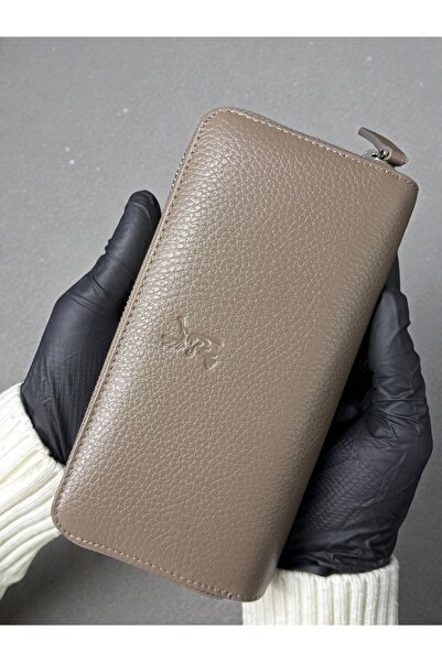 NZCLUB محفظة نسائية من الجلد الأصلي الأصلي بسحاب مزدوج