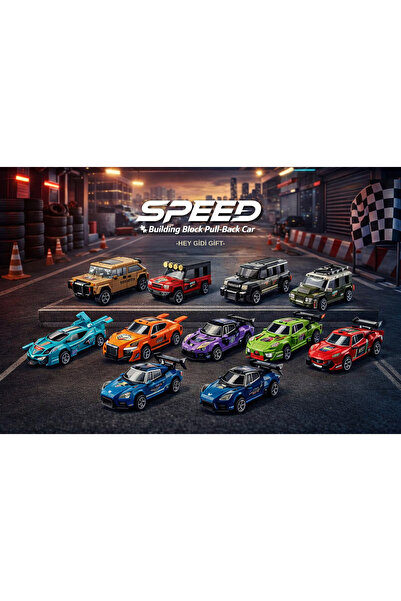 HEY GİDİ GİFT Bricks Mini Lego Araba Yapı Blok Seti - Araba Yapım Seti - Buil...