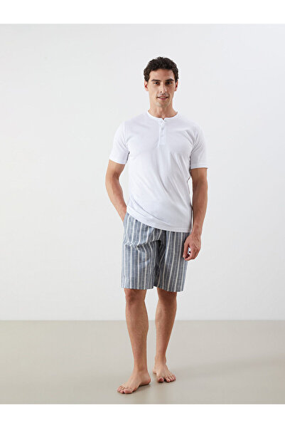 LC Waikiki طقم بيجامة رجالي قصير من فيجن نيو سيزون ستاندرد كول