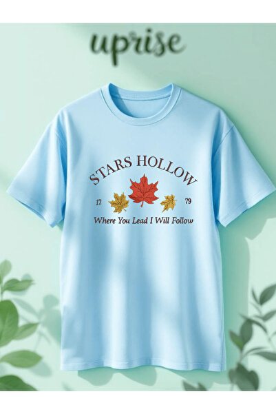 Vordevia Stars Hollow Gilmore Girls Βαμβακερό T-shirt με στάμπα σε μεγάλο μέγ...