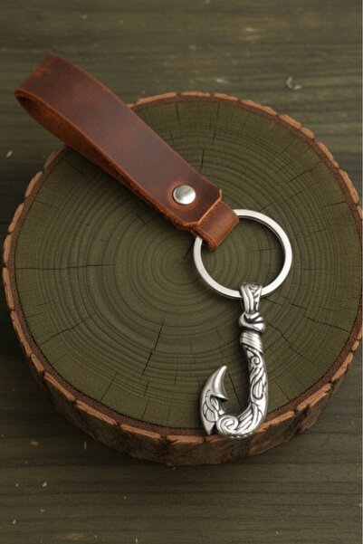 AB Takı Hook Design Real Leather Keychain Fashion Keychain Genuine Leather Ke...
