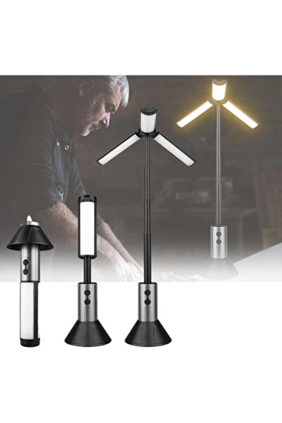 Carlburn #KampLambası Teleskopik Şarj Edilebilir Çadır Dayanıklı Lamba Çok Fo...