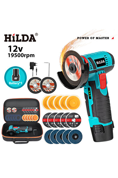 Choice12 HILDA EU AB367 HILDA 12V Miniature Rechargeable Mini Angle Grinder w...