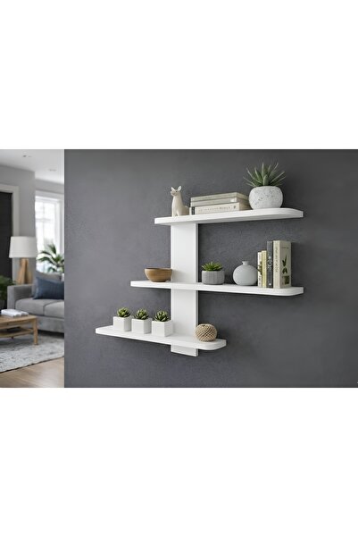 BİDOLAP MODERN DUVAR RAFI - DUVARA MONTE RAF - SALON ve ANTRE RAFI - ÇOK AMAÇ...