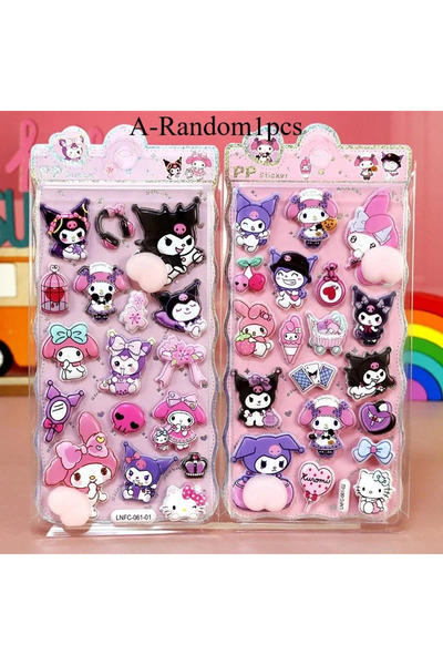 Choice8 ملصقات كرتونية ثلاثية الأبعاد عشوائية (قطعة واحدة) بتصميم كاواي، وملص...