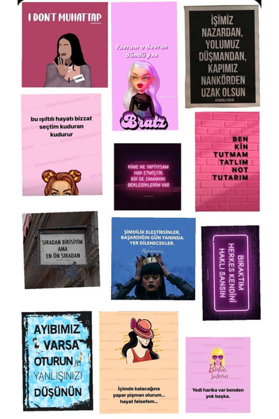 Limitless Design مجموعة ملصقات تحفيزية وعبارات تحمل معانيًا 22x30 سم - ملصقات...