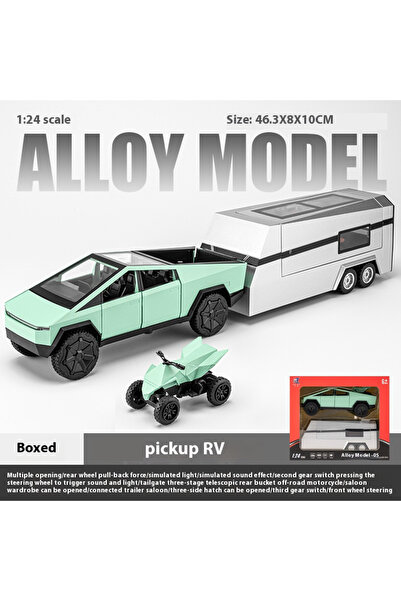 Choice8 24 RV green Cyber kup Trailer RV Metal Alloy Toys Car Model Diecast O...