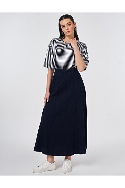 KYR Part Stitched Bell Skirt Super Stone Washed