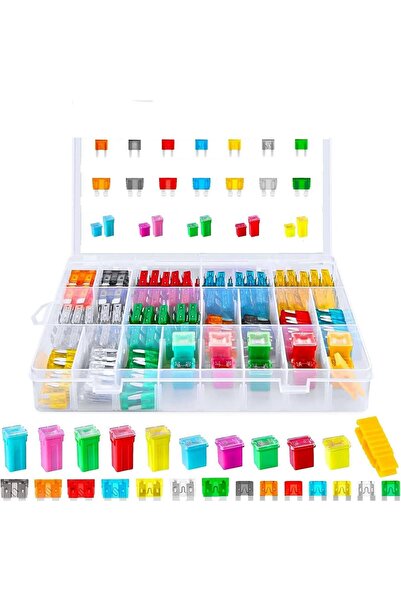 Generic مجموعة متنوعة من فيوزات السيارات من Wisfunlly مكونة من 250 قطعة - فيو...