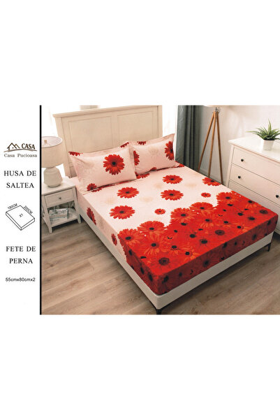 FIONNA.RO Duvet Cover 180x200cm - Floral Red