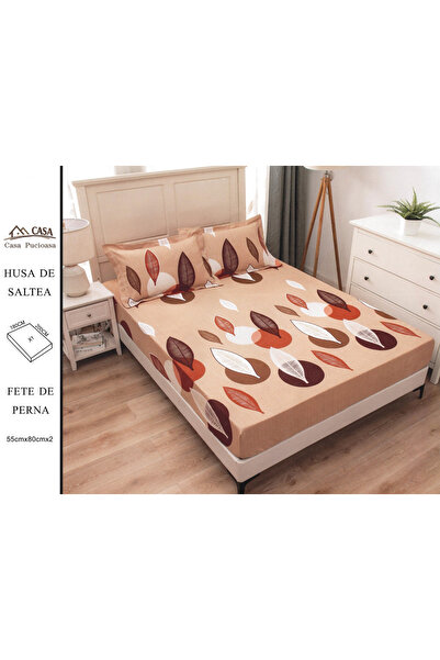 FIONNA.RO Duvet Cover 180x200cm - Beige With Feathers