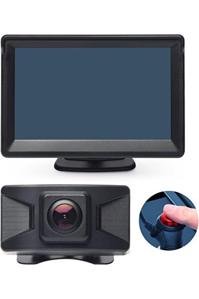 Generic طقم كاميرا احتياطية لاسلكية، شاشة LCD مقاس 5 بوصات، مسجل فيديو رقمي م...