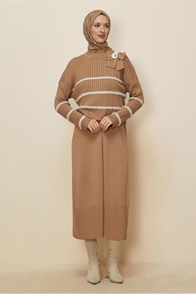 Alvina Brooche Detailed Knit Dress 44974