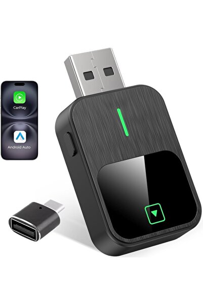 Generic محول كاربلاي لاسلكي، محول أندرويد أوتو لاسلكي، بلوتوث وواي فاي ثنائي ...