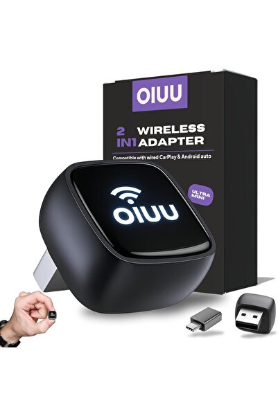 Generic محول لاسلكي صغير لـ CarPlay ومحول Android Auto، أحدث شريحة SOC، واي ف...